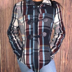 Body Central Wool Blend Toggle Pea Coat